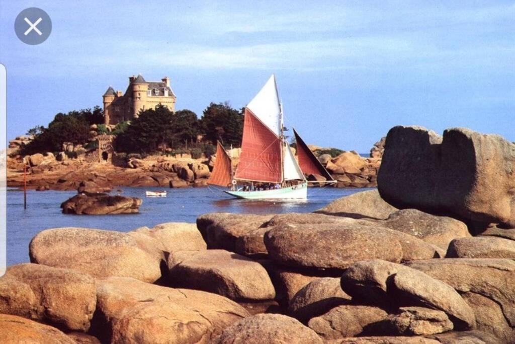 Appartement Plage De Trestraou Perros-Guirec Exterior photo
